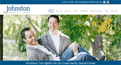 Desktop Screenshot of johnstondentalcare.com