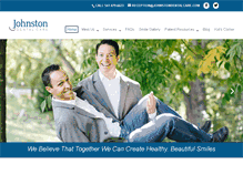 Tablet Screenshot of johnstondentalcare.com