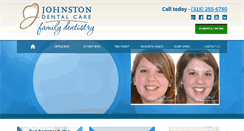 Desktop Screenshot of johnstondentalcare.net